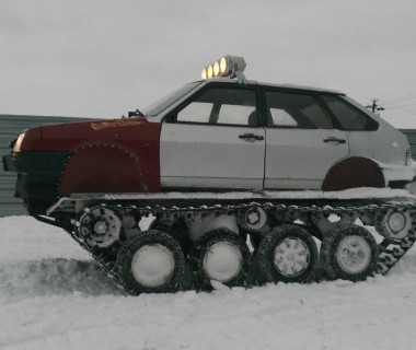 Механик из Омска соорудил вездеход из старой «девятки» в Магадане « автомагадан