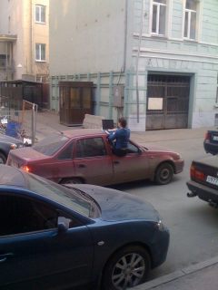 Подсмотрено в пробке в Магадане « автомагадан